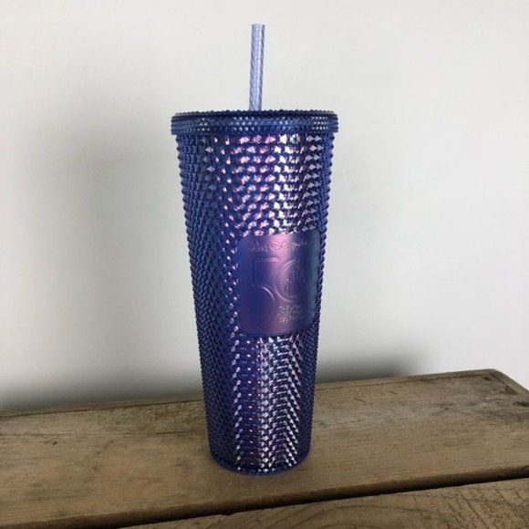 STARBUCKS x DISNEY blue 50th anniversary studded large cold cup / tumbler venti